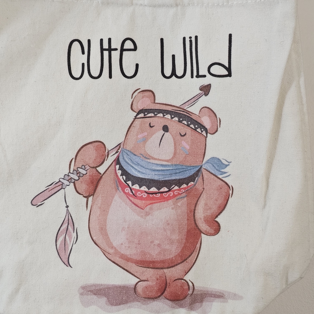 Cute Wild Bear Kids Backpack Tote